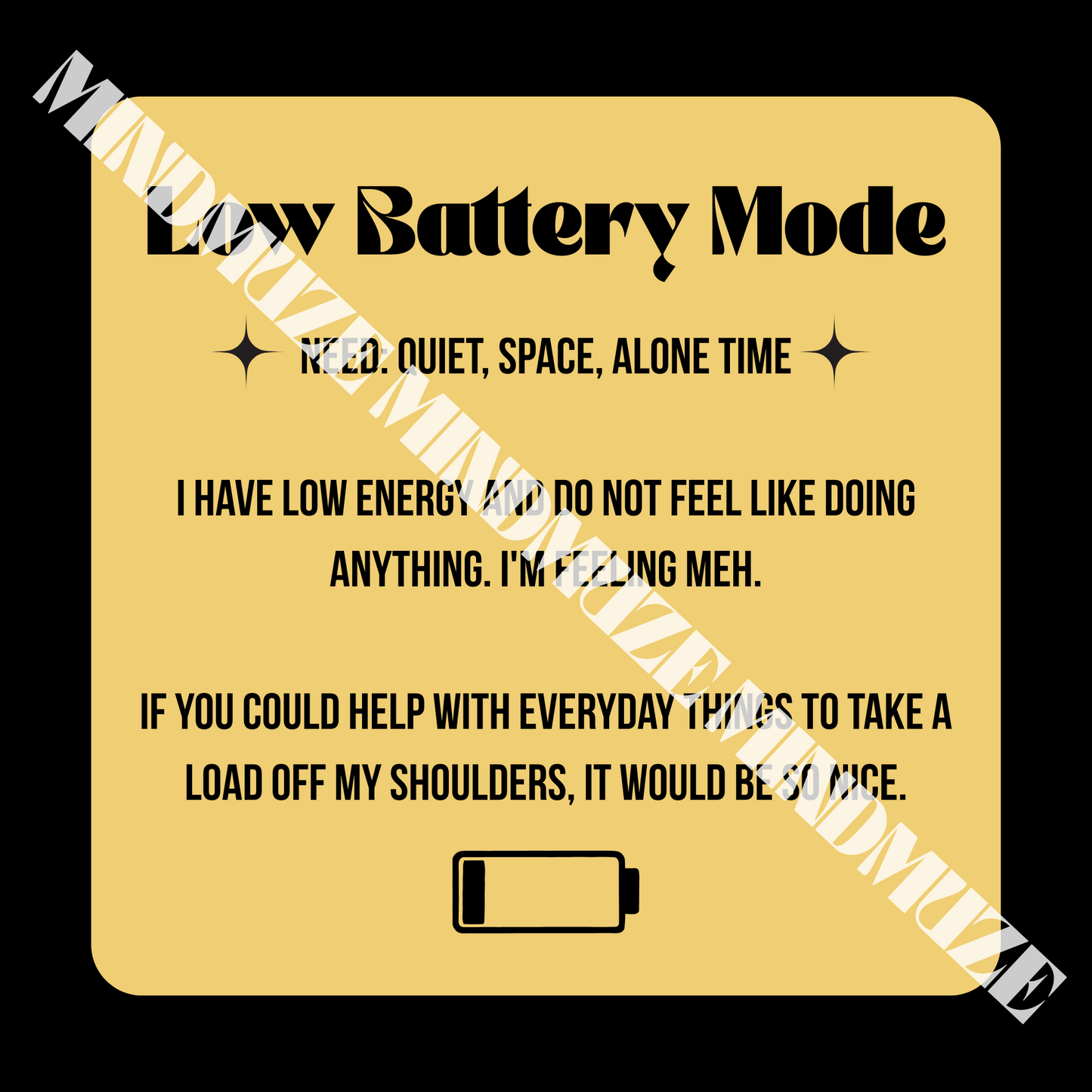 Honor the Phase, Respect the Mood | Printable Mood Cards for Every Phase