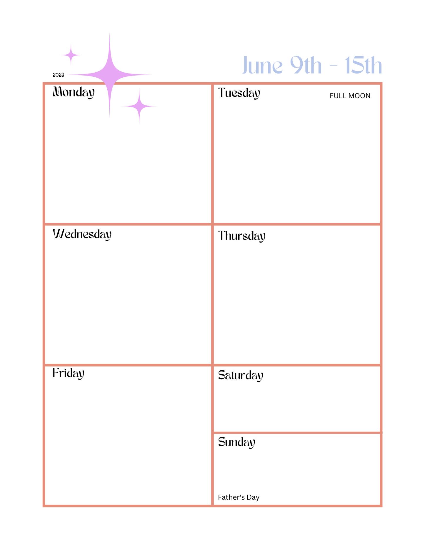 MOODY Planner | Yearly & Weekly | June 2025 - May 2026 | Cycle Syncing Menstrual Phase Planner & Tracker