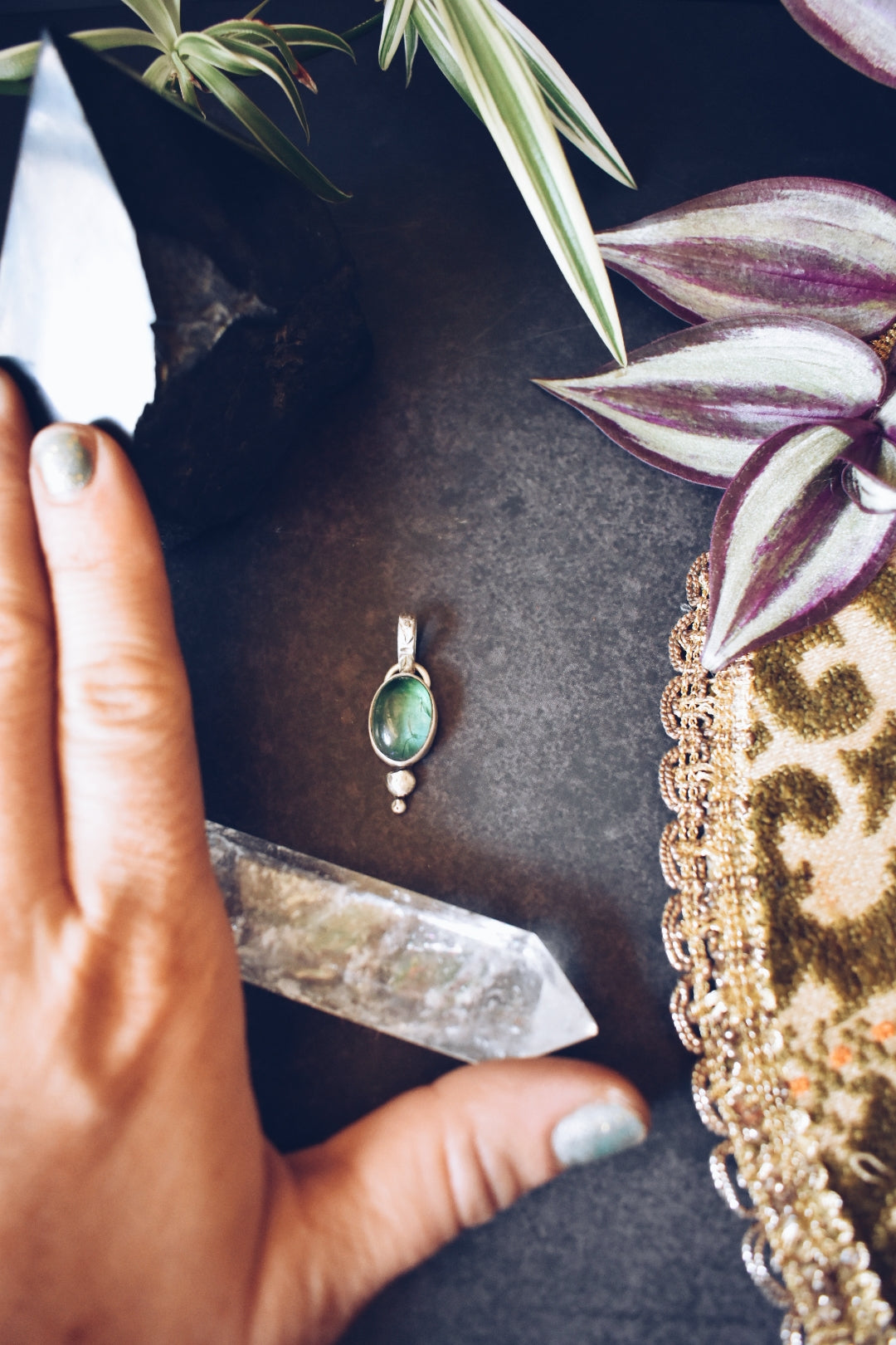 Paraiba Tourmaline Quartz Doublet Sterling Silver Pendant