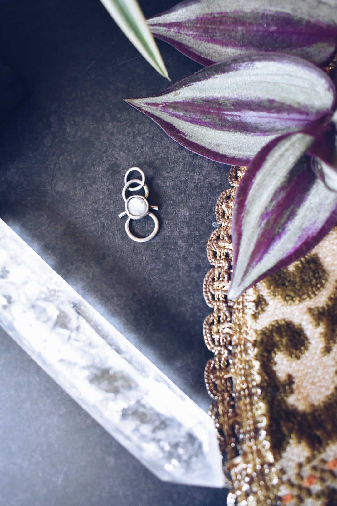 Mother of Pearl Tiny Sterling Silver Pemdant