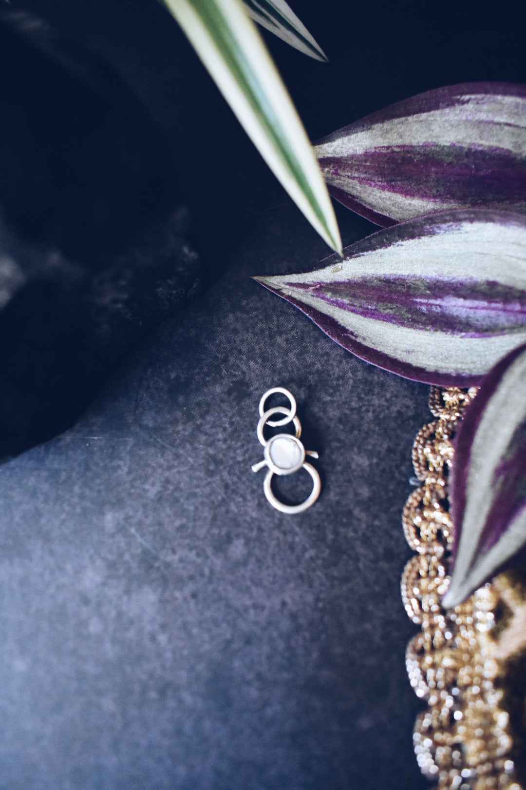Mother of Pearl Tiny Sterling Silver Pemdant
