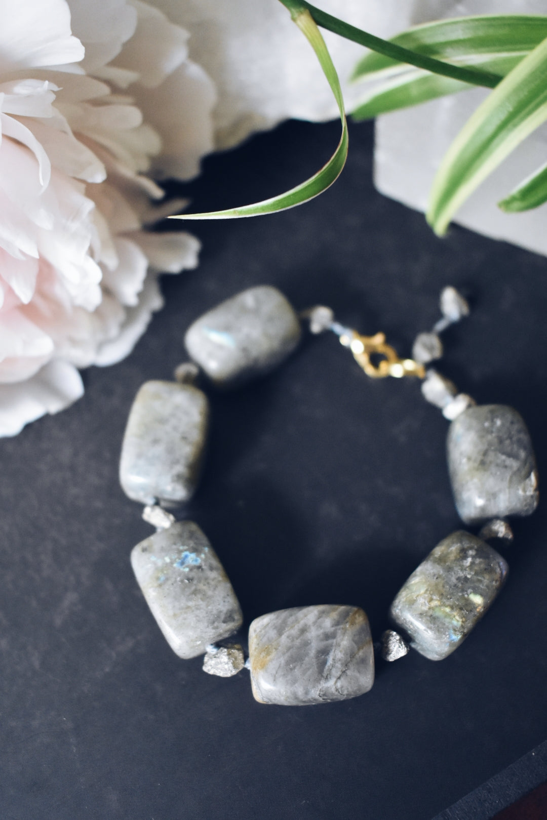 Labradorite + Pyrite Bracelet – “The Inner Alchemist”