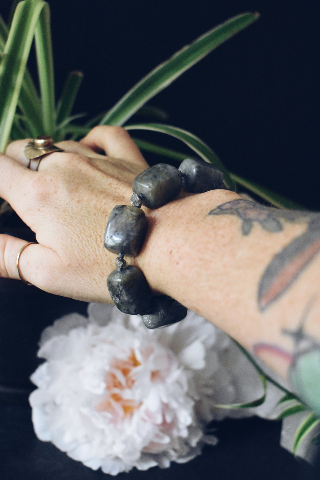 Labradorite + Pyrite Bracelet – “The Inner Alchemist”