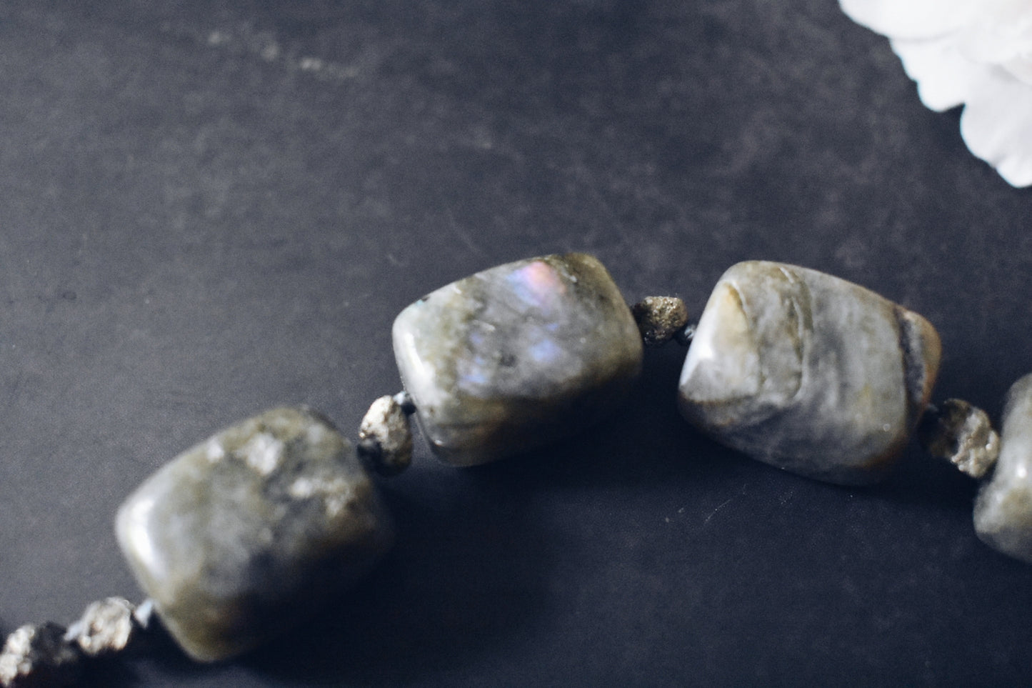 Labradorite + Pyrite Bracelet – “The Inner Alchemist”