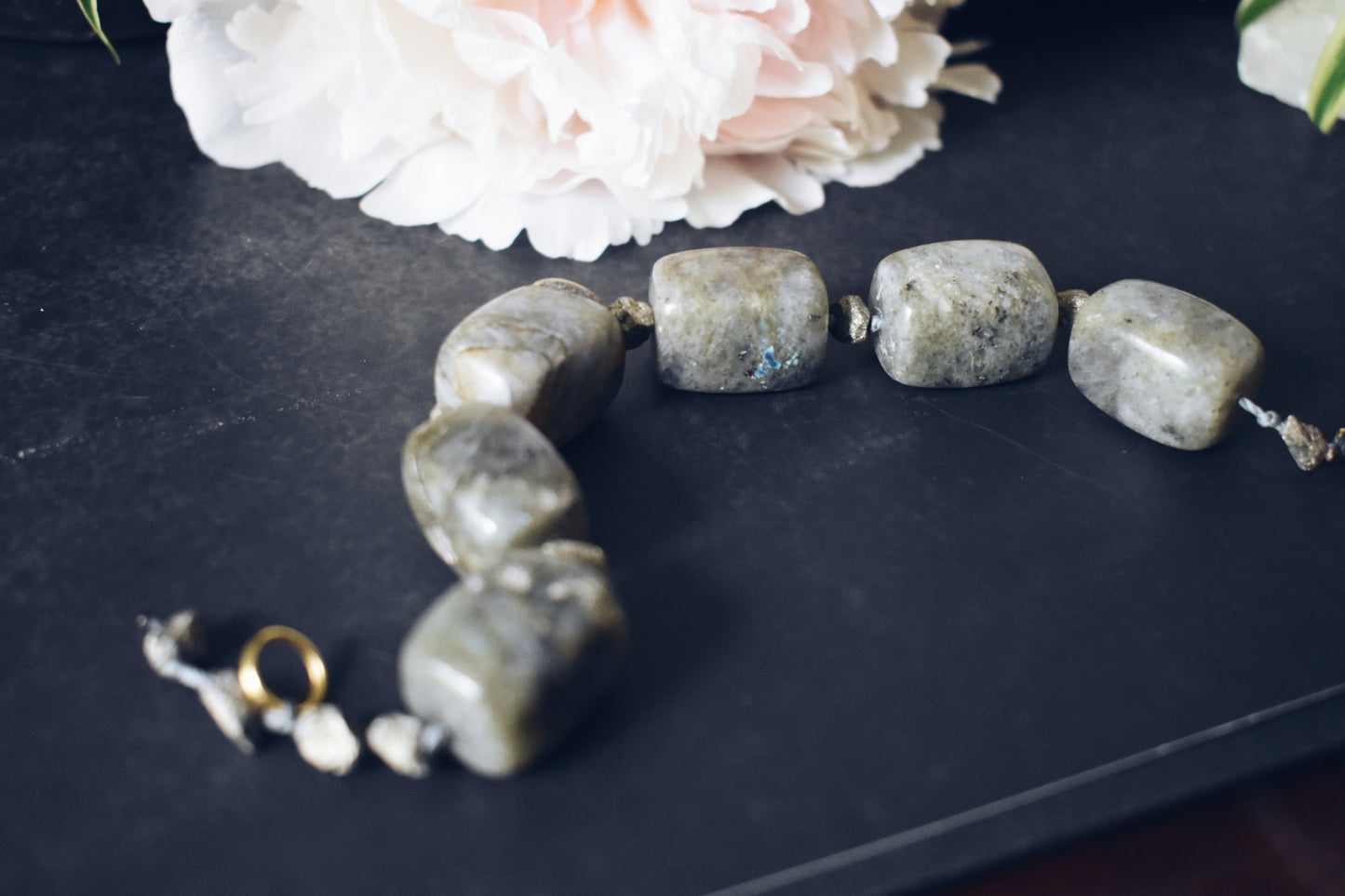 Labradorite + Pyrite Bracelet – “The Inner Alchemist”