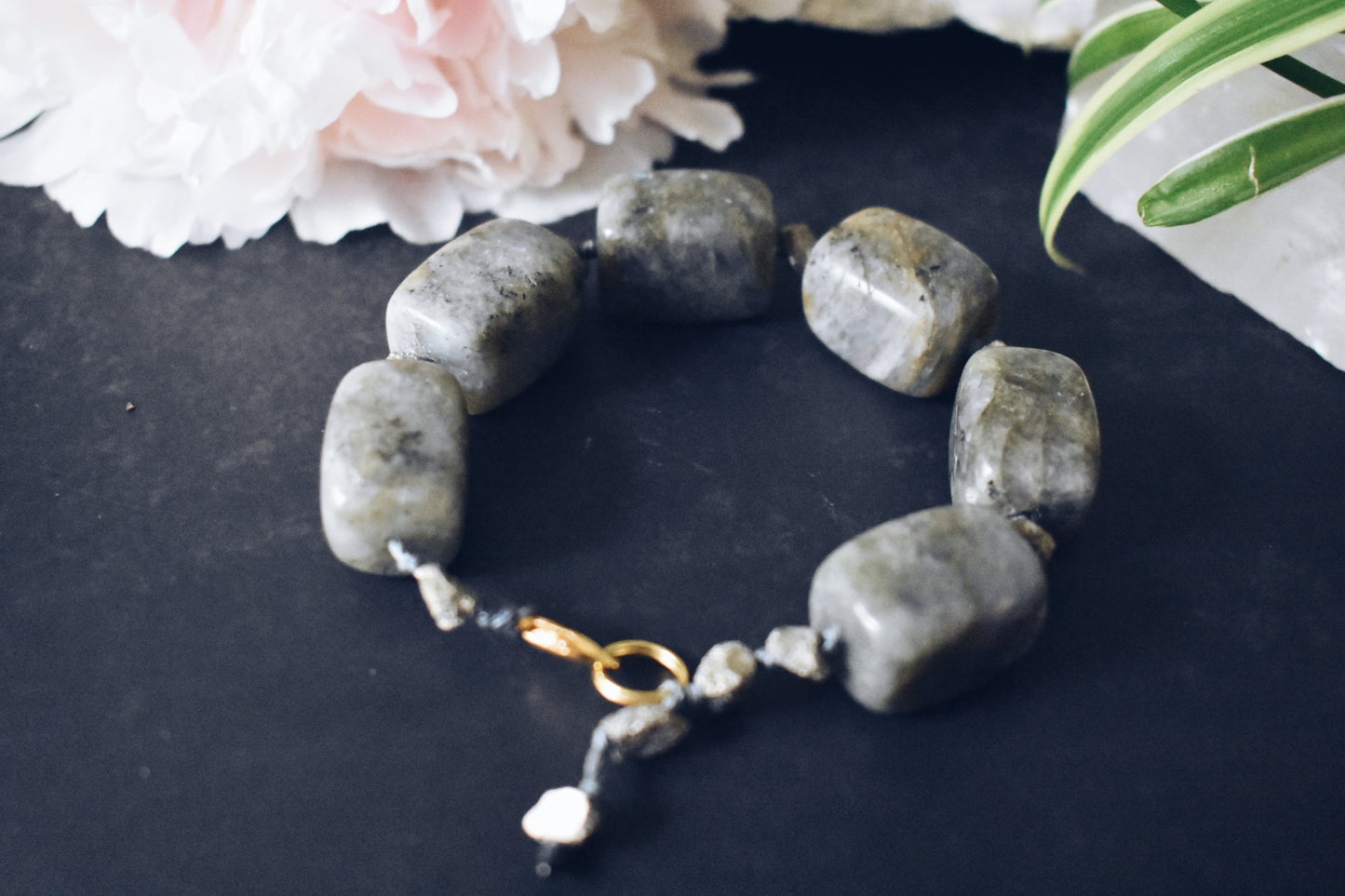 Labradorite + Pyrite Bracelet – “The Inner Alchemist”